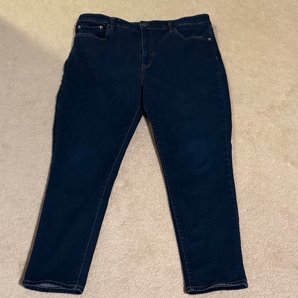 Lauren Ralph Lauren Denim - Lauren Ralph Lauren Dark Blue Straight Leg Jeans